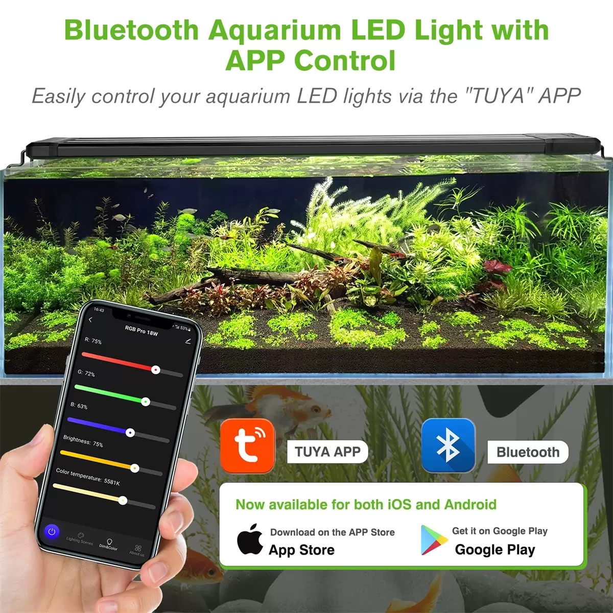 Hygger Aquarium Bluetooth LED Light - Aquarist Hub
